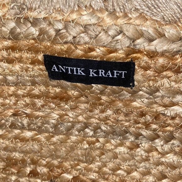 Antik Kraft Printed Straw Tote Bag! - Picture 10 of 12